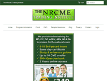 Tablet Screenshot of nrcmetraininginstitute.com